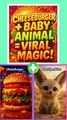 😱🍔🐺💓The CUTEST Cheeseburger Hybrid You’ll Ever See!! #shorts #shortsfeed #shortsvideo#animalfusion