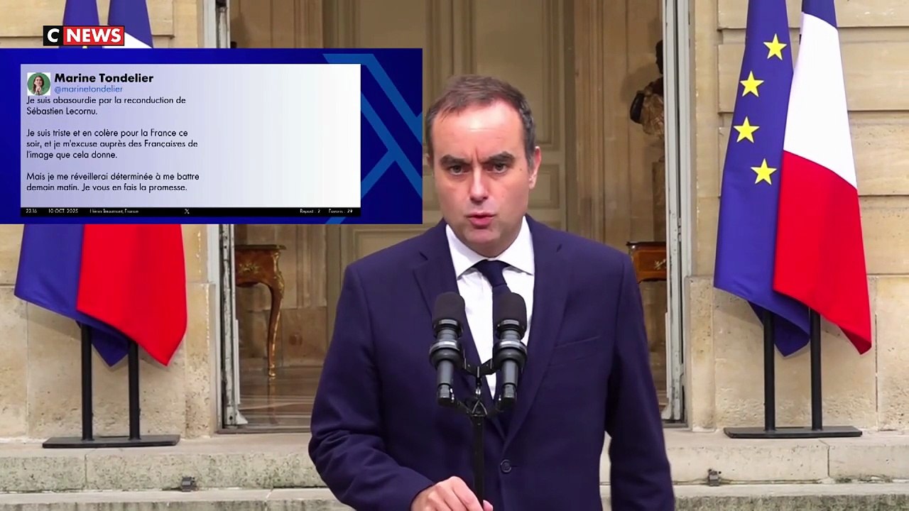 Lecornu II - On prend le même et on recommence : Stupeur et colère dans l opposition après l annonce de la re-nomination de Sébastien Lecornu