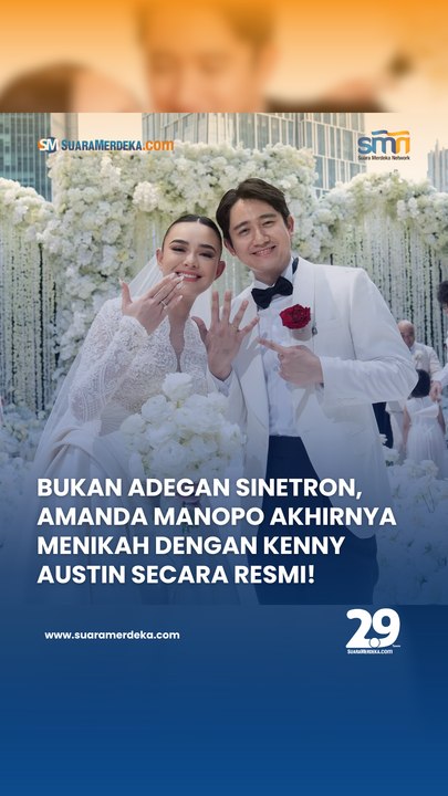 Bukan Adegan Sinetron, Amanda Manopo Akhirnya Menikah dengan Kenny Austin