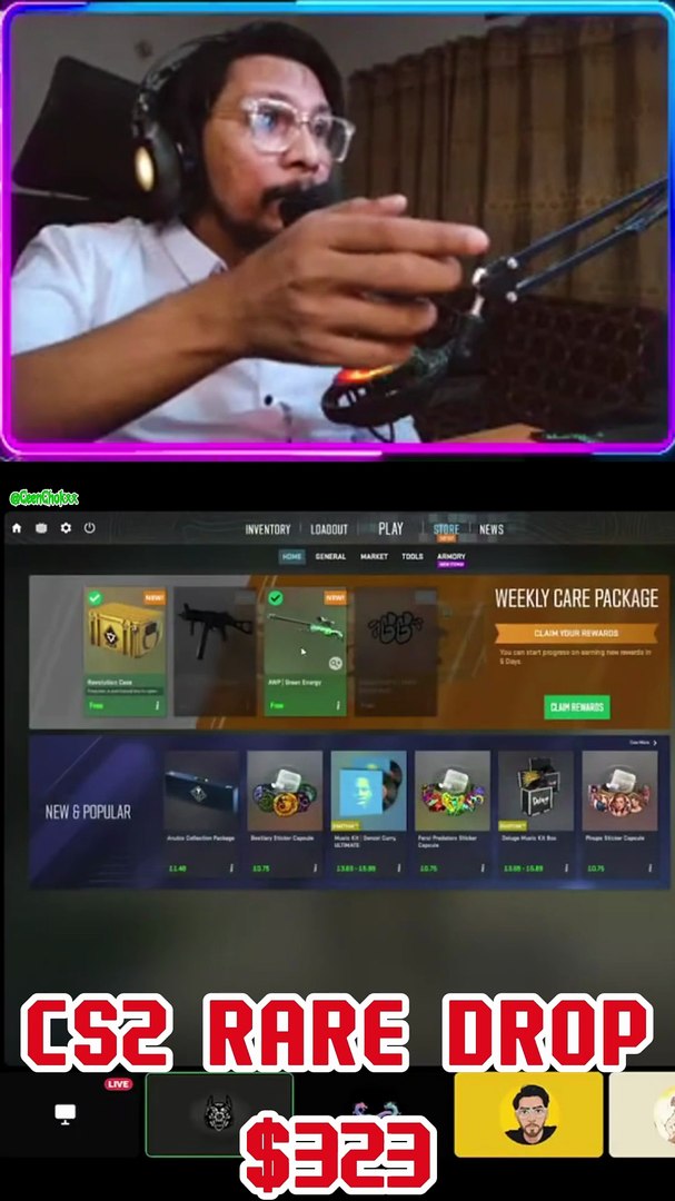 CS2 RICHEST FACTORY NEW DROP on My Friend’s Account! 😳 (Live Reaction)