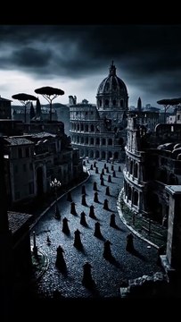 Aerial view of rome city.