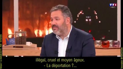 L'ignoble dérapage de la patronne des Verts sur TF1, qui explique qu'Israël organise la "déportation" des membres de la flotille de Gaza et refuse de rectifier malgré les demandes de Buce Toussaint