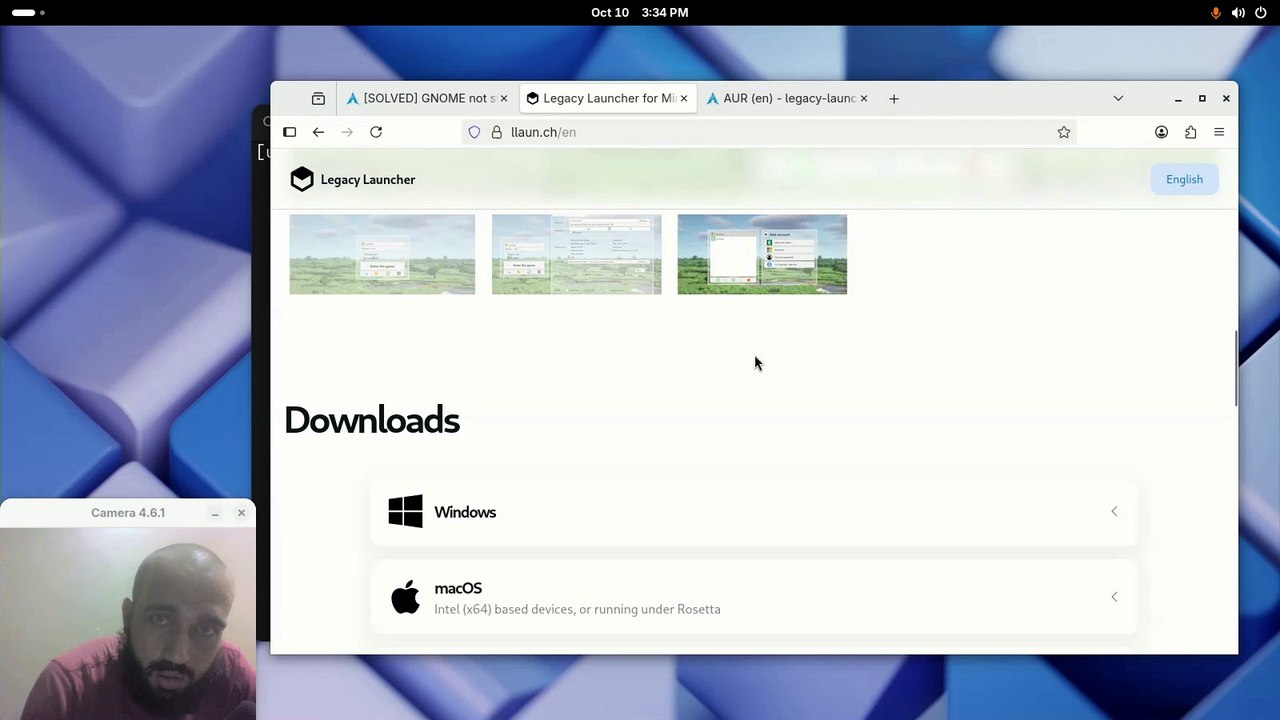 Minecraft setup on Arch Linux using legacy launcher + flatpak method (distro agnostic)