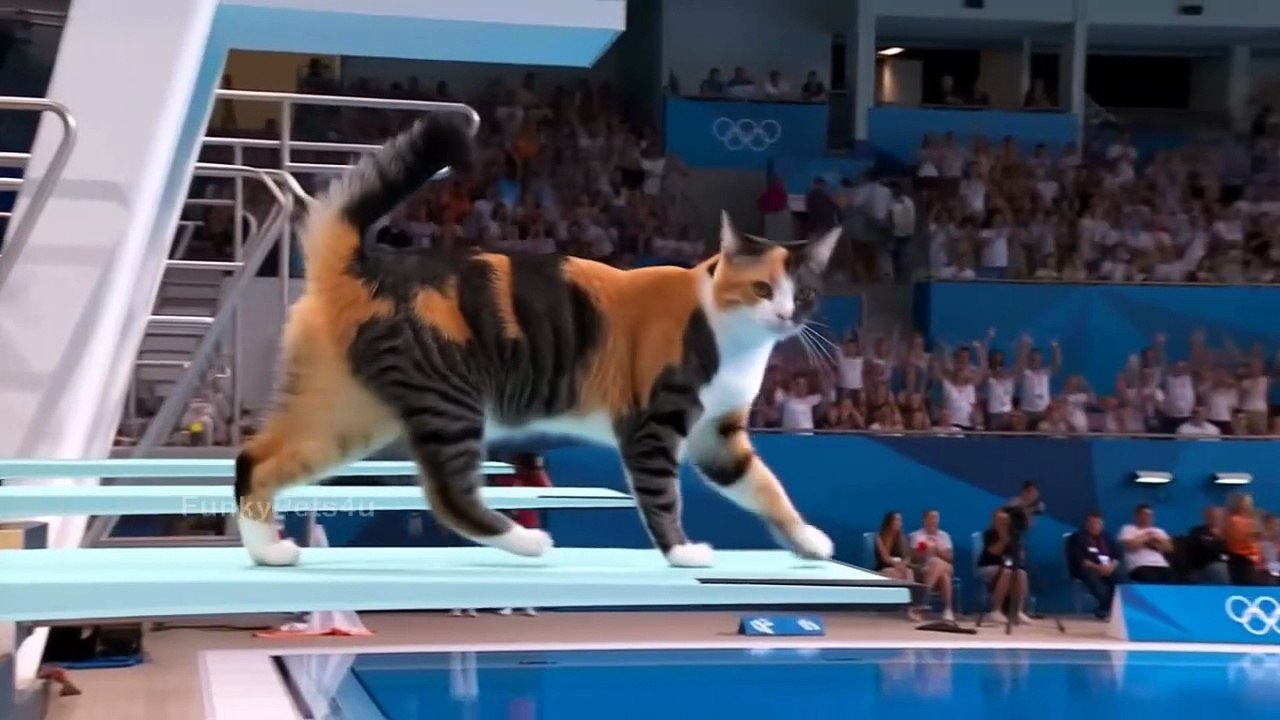 Cute Cat and Dogs Stunts Competition - FunkyPets4u