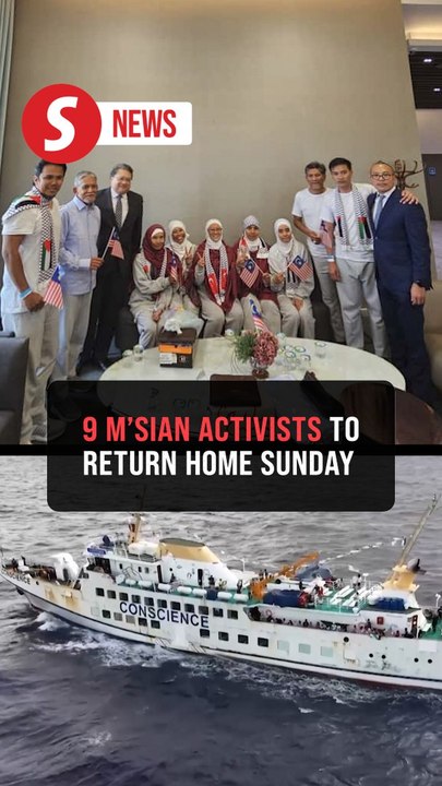 Nine Malaysian activists detained by Israel set to return home on Sunday