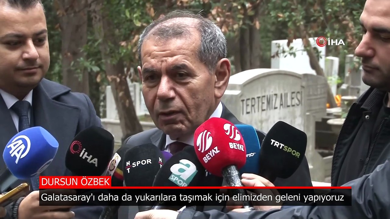 Dursun Özbek: Galatasaray'ı daha da yukarılara taşımak için elimizden geleni yapıyoruz