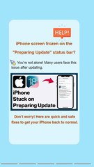 Fix iOS Stuck on "Preparing Update" Screen (Quick & Safe)