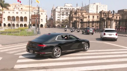 Jose Jerin llega al Palacio Presidencial como nuevo presidente del Perú