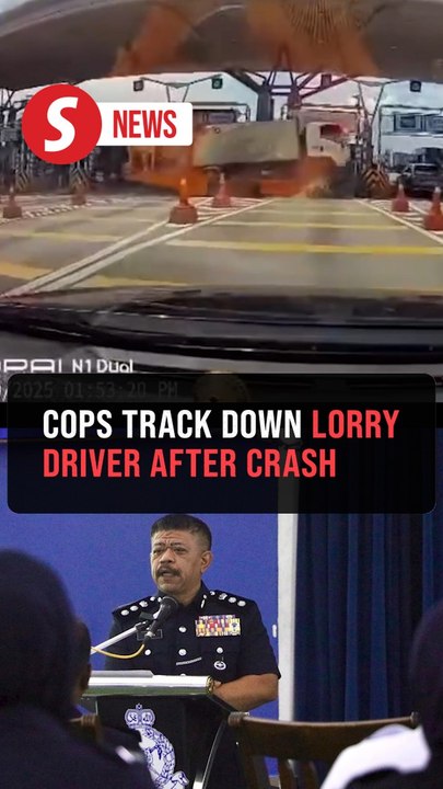 Garbage truck driver flees after crashing into LDP toll plaza