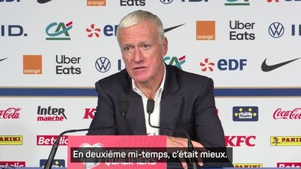 France - Deschamps : "Ça ronronnait beaucoup trop"
