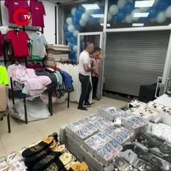 Giyim mağazasında indirim kampanyası izdihama neden oldu