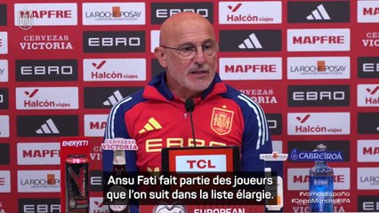 De La Fuente : "On suit Ansu Fati de près"