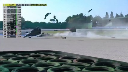CISP 2025 Misano Race 1 Esposito Massive Crash Flip