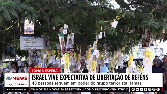 Israel vive expectativa de libertação de reféns após anúncio de cessar-fogo