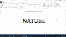 HOW TO INSERT PICTURE INSIDE TEXT IN MS WORD