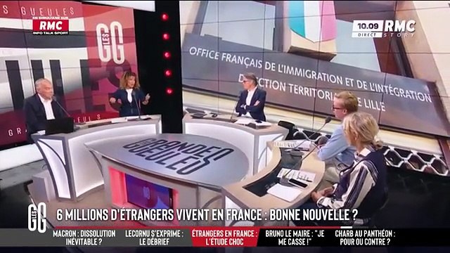 Emission TV : Les Grandes Gueules sur RMC Story 6 millions d'étrangers en France (Octobre 2025)