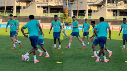 Brutal caño de Militao a Rodrygo en un entrenamiento: para verlo en bucle