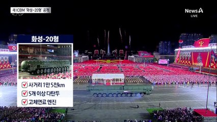 北, 다탄두 화성-20형 공개…“미국 방어망 위협”