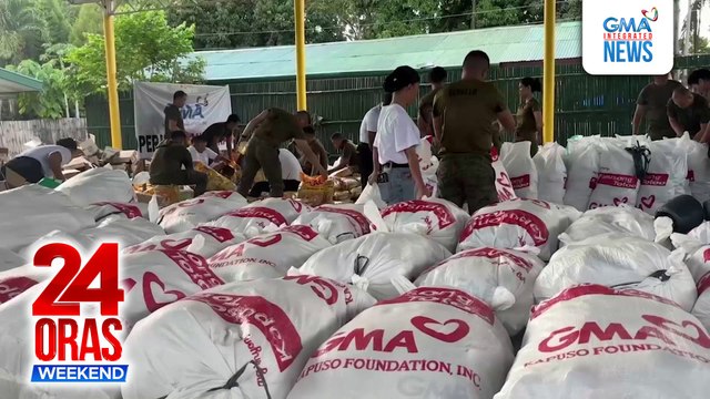 GMA Kapuso Foundation, mamamahagi ng relief goods sa mga nilindol | 24 Oras Weekend