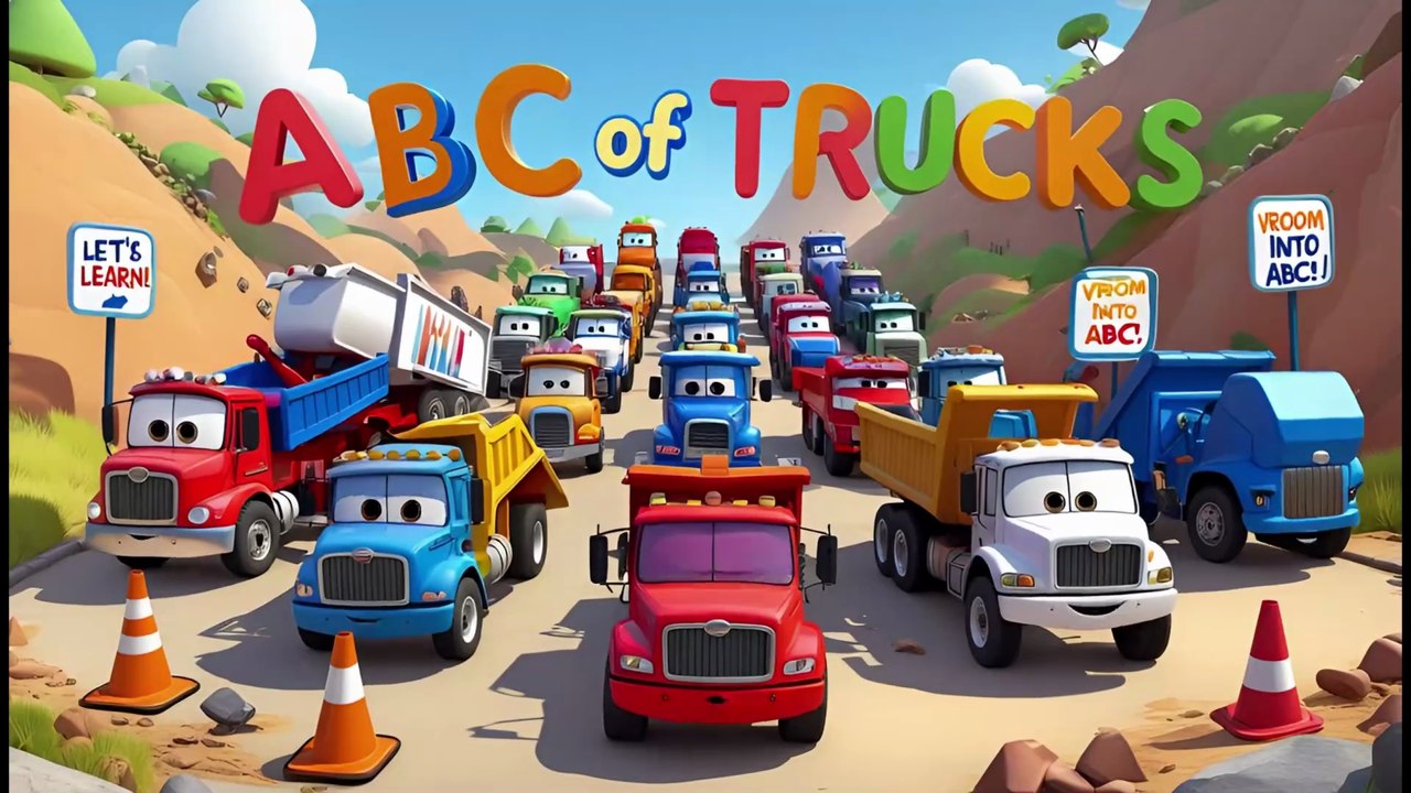 ABC of Trucks | Learn Alphabet with Trucks for Kids | KIDZACADMI