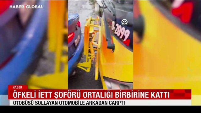 Öfkeli İETT şoförü ortalığı birbirine kattı
