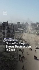 Drone Footage Shows Destruction In Gaza