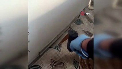 Van'da aranan hükümlü gizli bölmede yakalandı