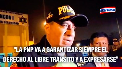 Paro nacional del 15 de octubre: "La PNP va a garantizar siempre el derecho al libre tránsito y a expresarse", asegura Óscar Arriola