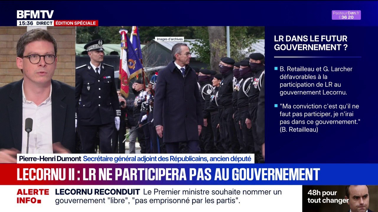 Lecornu II: "Ceux qui mènent la danse, c'est le Parti socialiste", estime Pierre-Henri Dumont, secrétaire général adjoint des LR
