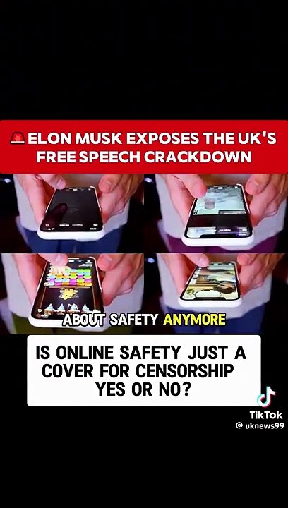 Elon Musk exposes the UKs Free Speech crackdown.