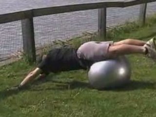 Ball Straight Arm Pulls