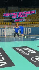 Contre attaque Challenge Vs @zach_mp4 ! #Handball #Challenge #hand