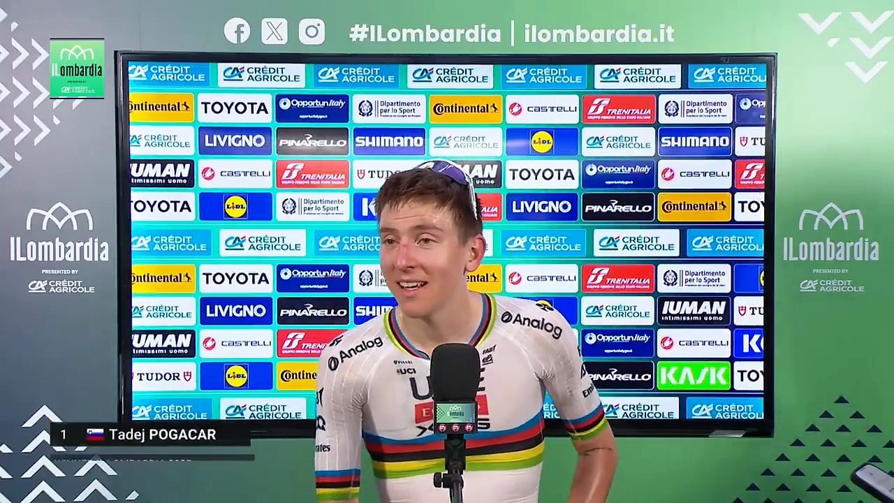 Cyclisme - Tour de Lombardie 2025 - Tadej Pogacar : "Je pense que c'est ma meilleure saison en carrière"