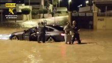 Police rescue people trapped in cars after Storm Alice hits Spain
