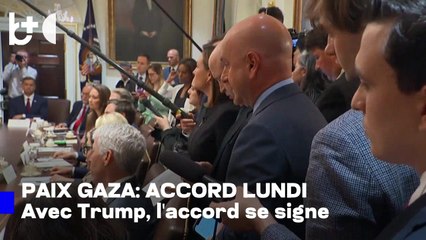 Israël-Hamas se rencontrent lundi / En présence de Trump, l'accord de paix est signé