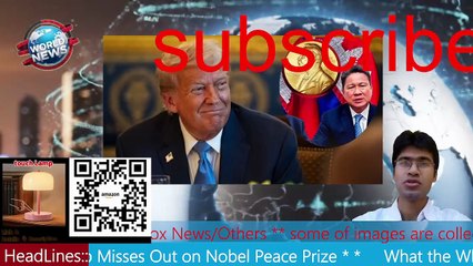 White House FUMES as Trump Misses Nobel Peace Prize MHM NEWS