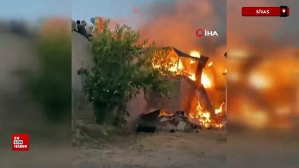 Sivas’ta müstakil evde yangın paniği
