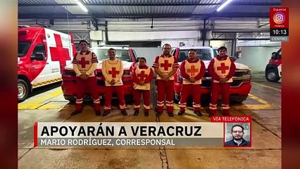 Cruz Roja Edomex y CDMX envían apoyo a Veracruz tras lluvias