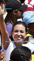 Trump “se cuelga medalla” del Nobel de la Paz para Machado 