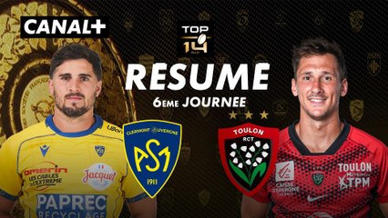 Le résumé de Clermont / Toulon - TOP 14 - 6ème journée