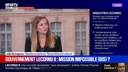 Futur gouvernement de Sébastien Lecornu: "Nous allons le censurer [...] nous ne voyons pas en l'état comment les choses peuvent s'améliorer pour les Français", explique Julie Rechagneux, députée européenne RN