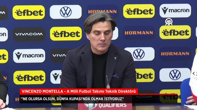 A Milli Takım teknik direktörü Vincenzo Montella: Skor gurur duyduruyor