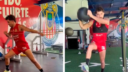 Alan Mozo regresa a entrenar tras su operación de la rodilla; así lo presume el jugador de Chivas en Instagram