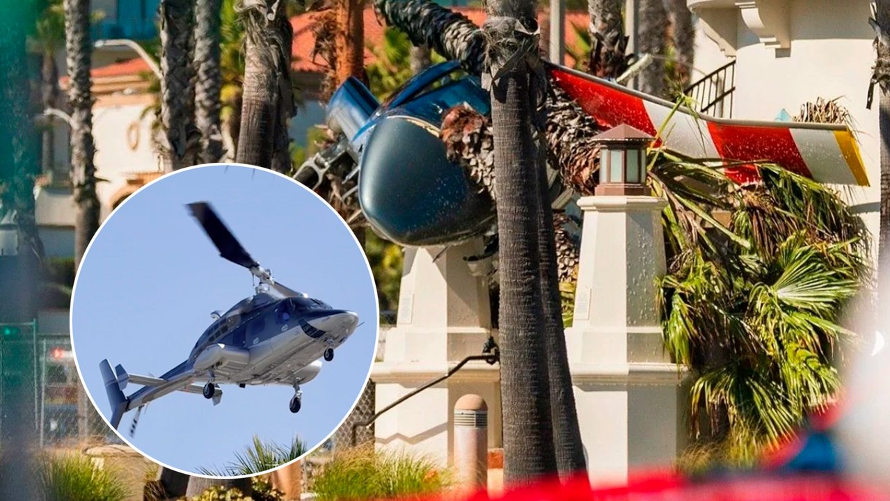 Estados Unidos: Helicóptero se desploma en Huntington Beach, California