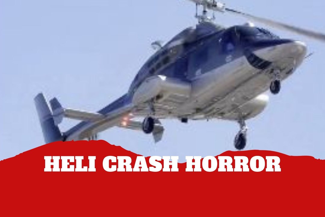 Man narrowly avoids death as helicopter crashes overhead in Huntington Beach