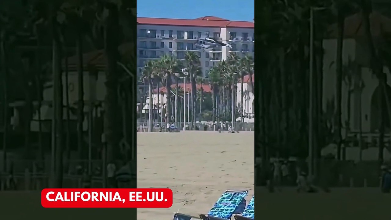 Así fue la caída de un helicóptero en California