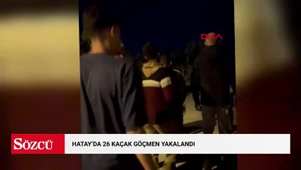 Hatay’da ülkeye denizden giriş yapan 26 kaçak göçmen yakalandı