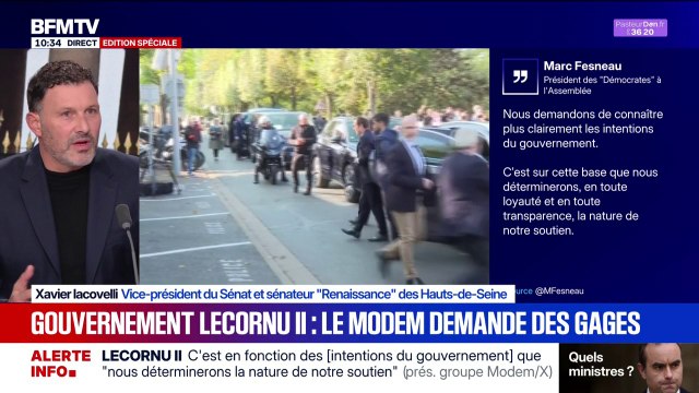 Le plus dur, ce n'est pas de constituer un gouvernement, c'est qu'il dure plus de 14 heures , estime Xavier Iacovelli, vice-président du Sénat et sénateur Renaissance