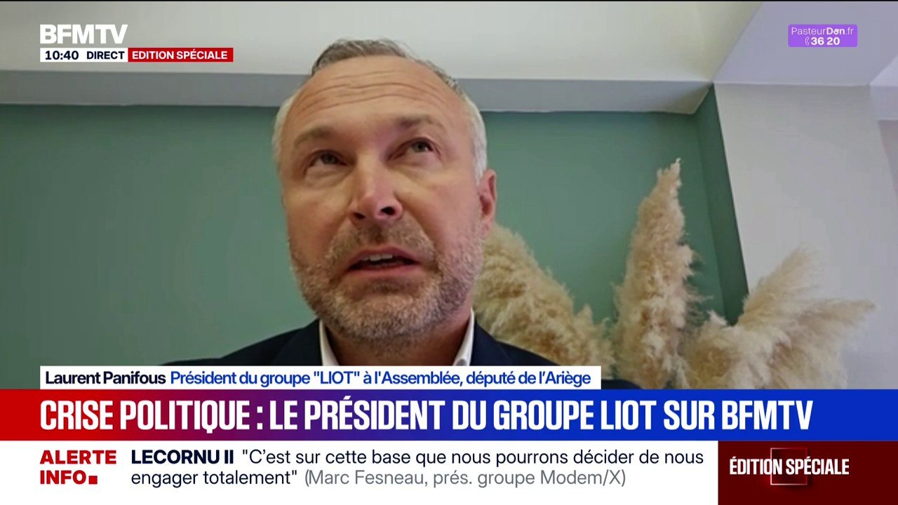 Censure: "Je suis conscient que mon groupe a un rôle stratégique [...] mais cela reste accessoire, ça veut dire que ça veut se jouer à peu de chose", analyse Laurent Panifous, président du LIOT à l'Assemblée nationale