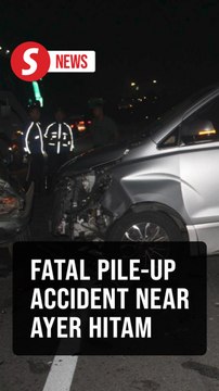 Teen pillion rider killed in six-vehicle crash on NSE near Ayer Hitam